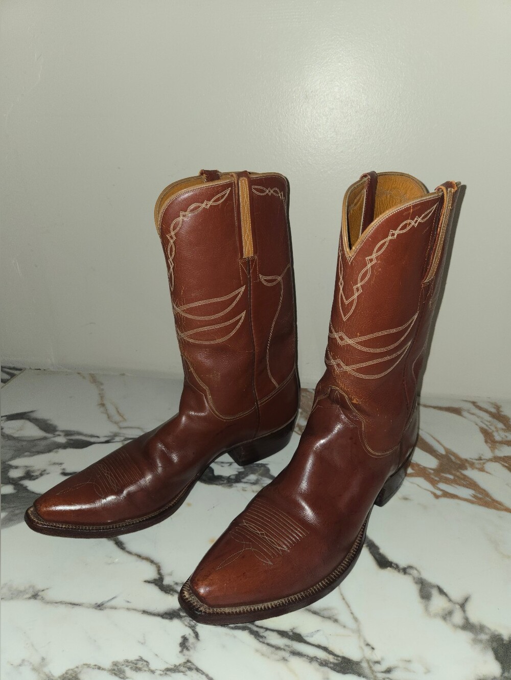 Lucchese Womans Leather Boots. Size 9 B.